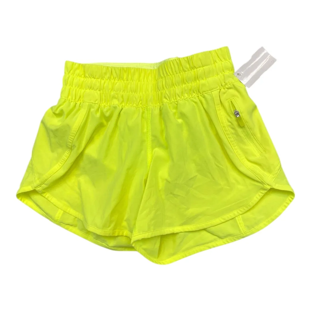 Athletic Shorts By Lululemon In Yellow, Size:S