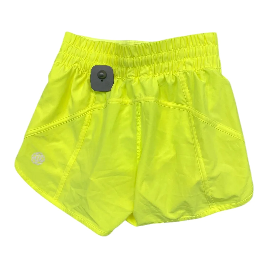 Athletic Shorts By Lululemon In Yellow, Size:S