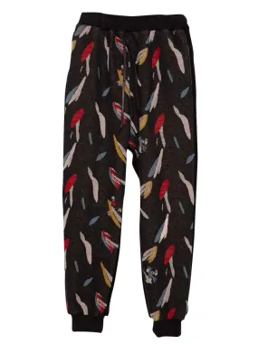 Black Flowers JQ Pants