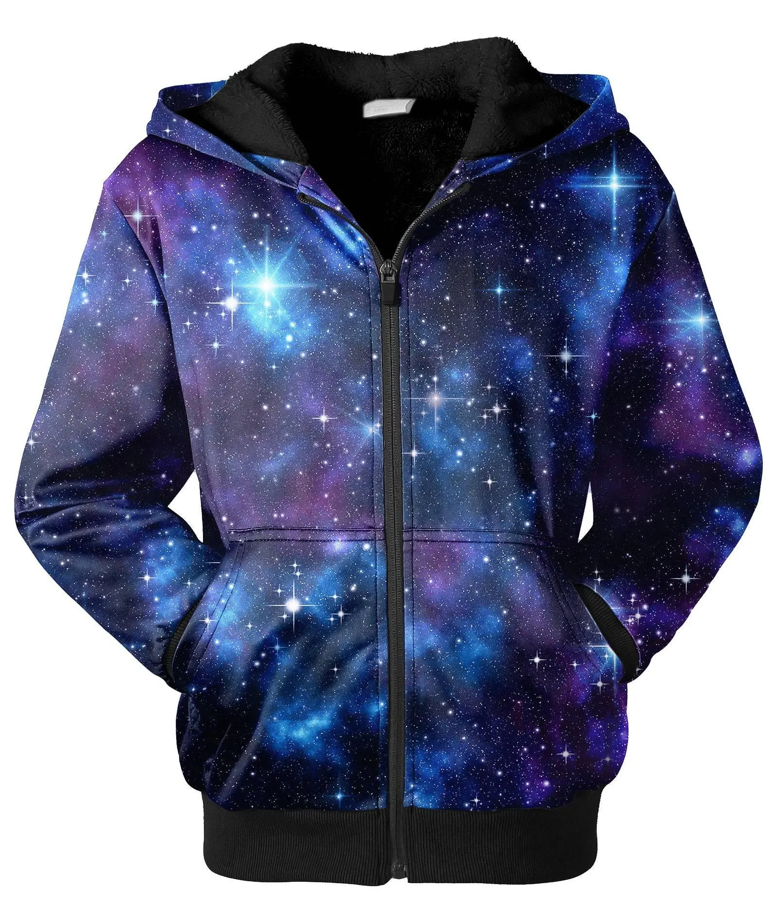 Boy's Realistic Galaxy Printed Fleece Hoodie-ZPK007294