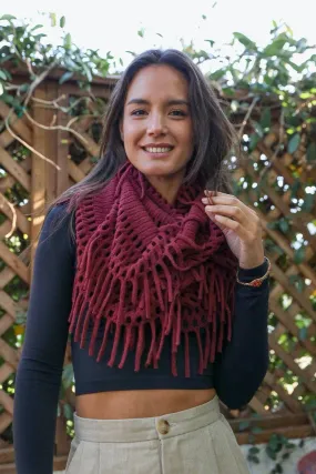 Chenille Tassel Infinity Scarf | CozyCouture®