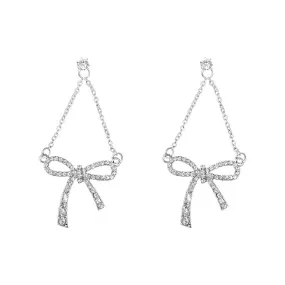 Drop a Bow On It Zircon Earrings