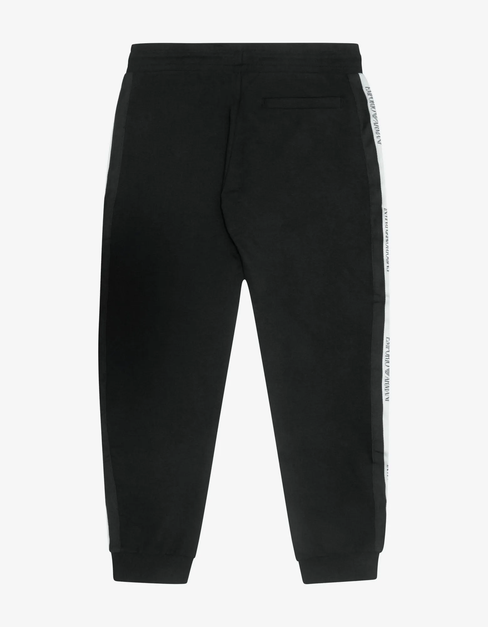 Emporio Armani Black Logo Band Sweat Pants