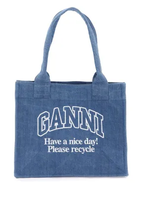 Ganni tote bag with embroidery