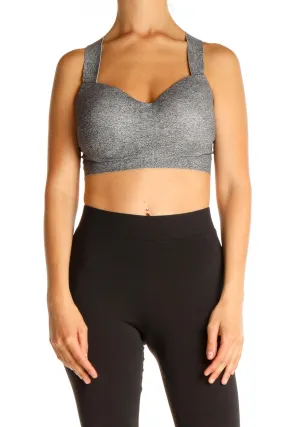 Gray Activewear Bra