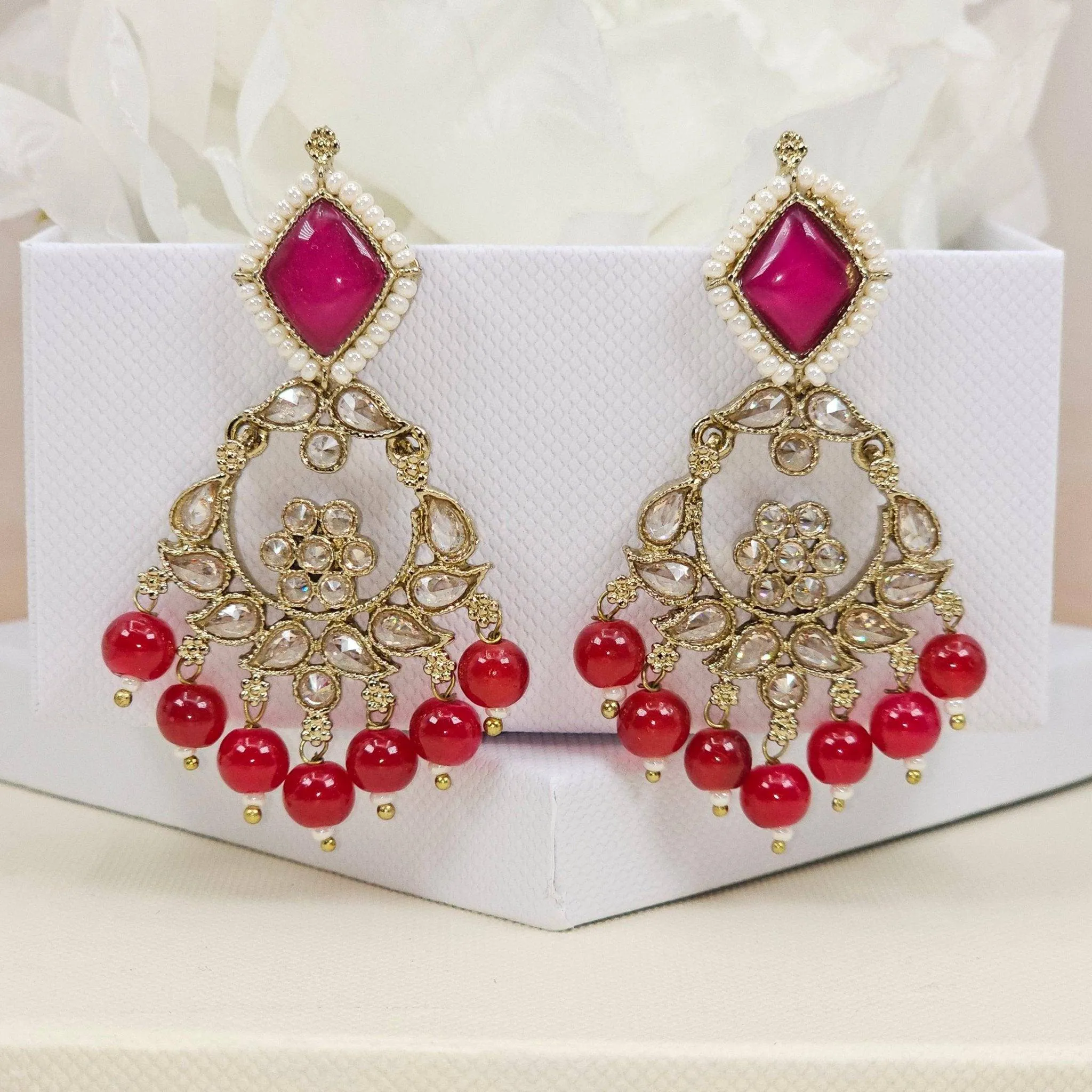 Heeramandi Gold Drop Earrings