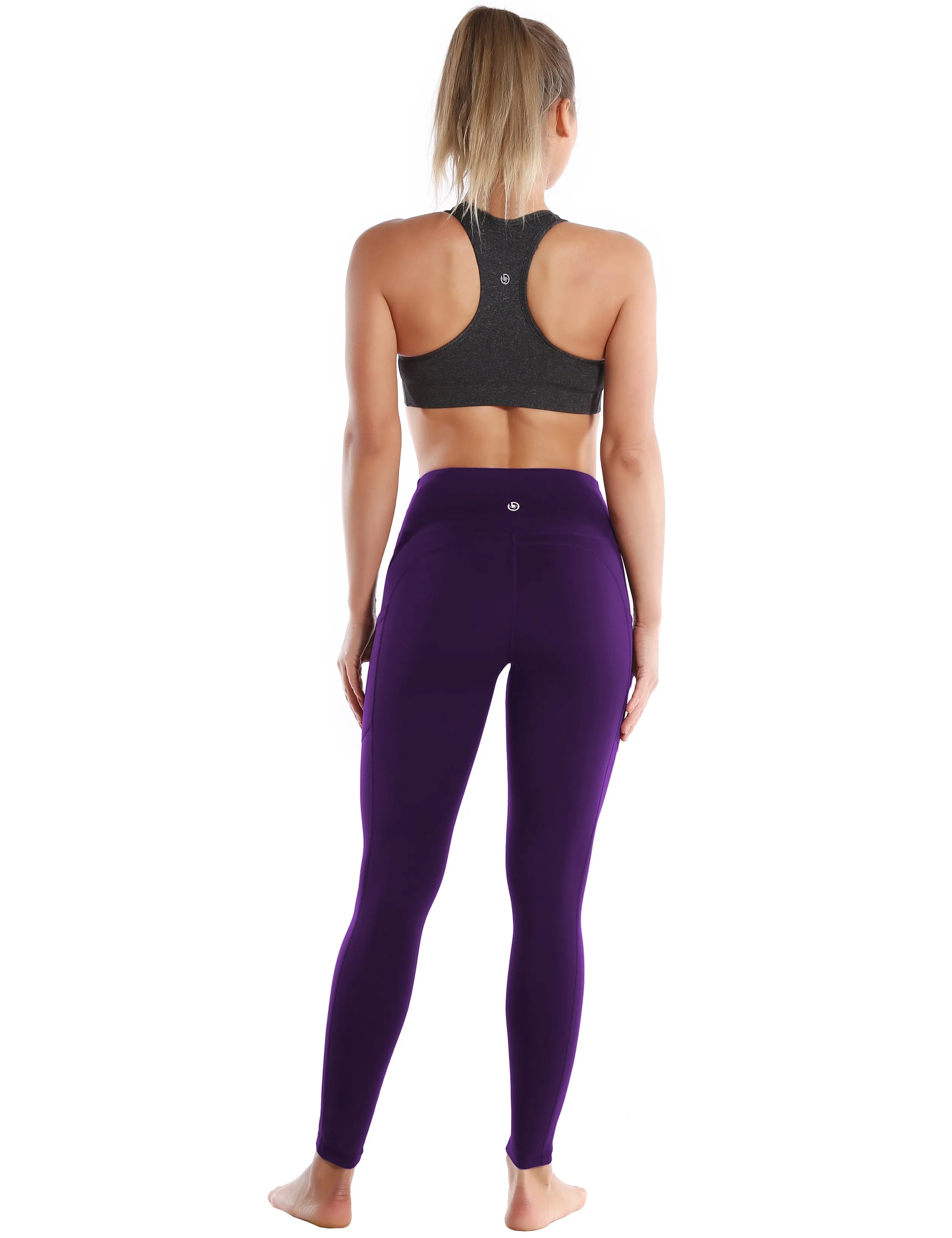 Hip Line Side Pockets Jogging Pants eggplantpurple_Jogging