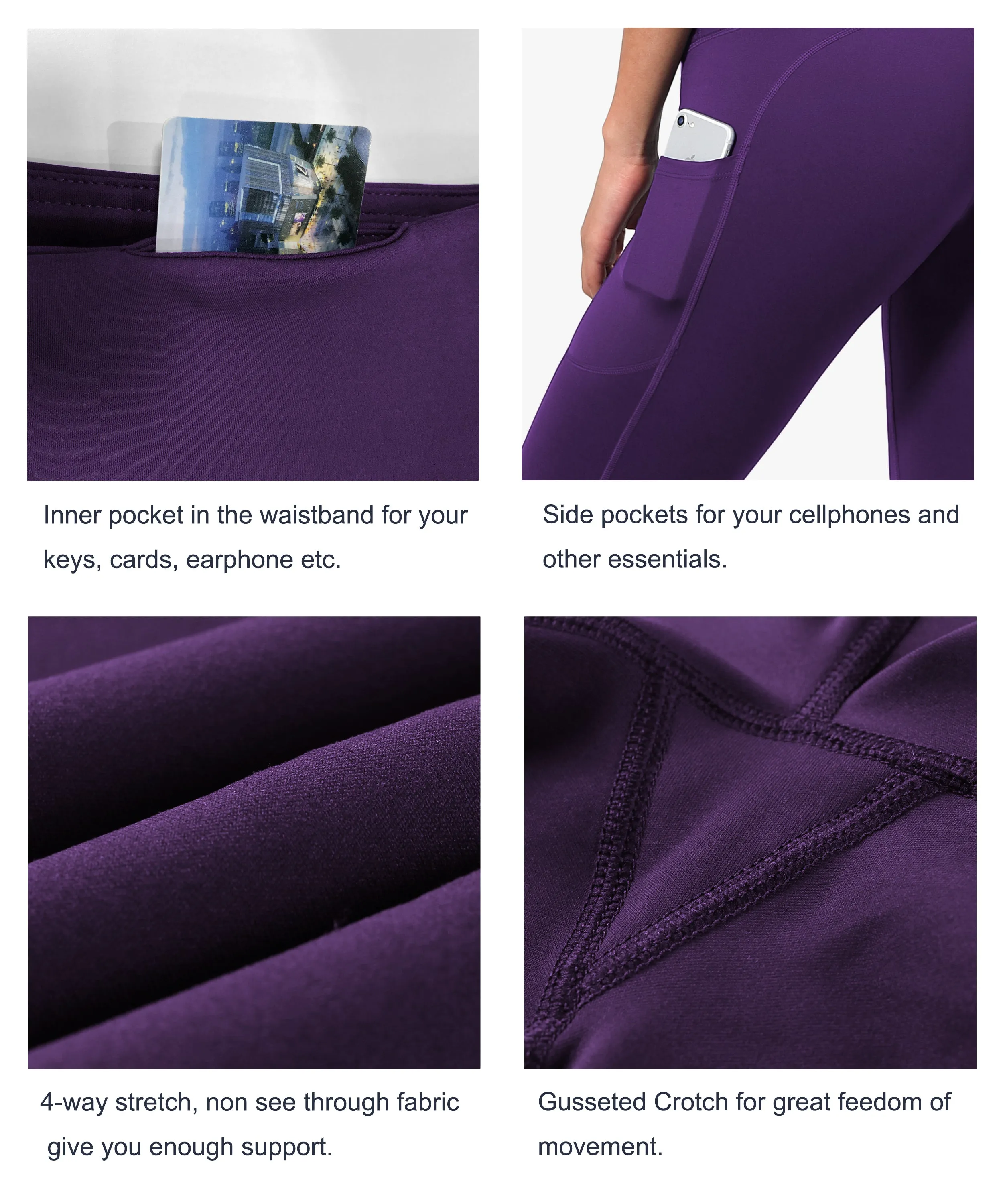 Hip Line Side Pockets Jogging Pants eggplantpurple_Jogging