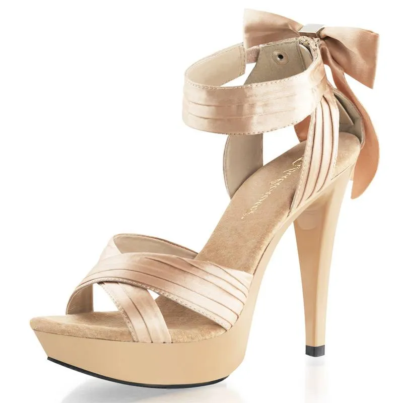 Hot Strappy 5" Satin Heel - Wider Heel