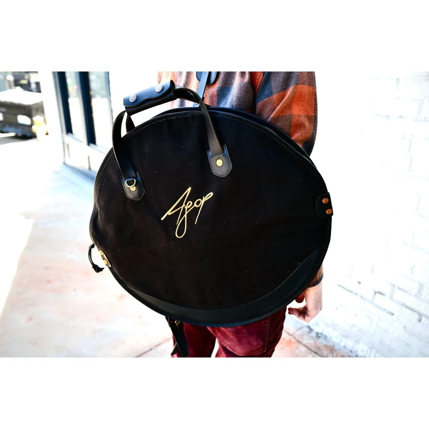 Istanbul Agop Waxed Canvas Leather Cymbal Bag 24"