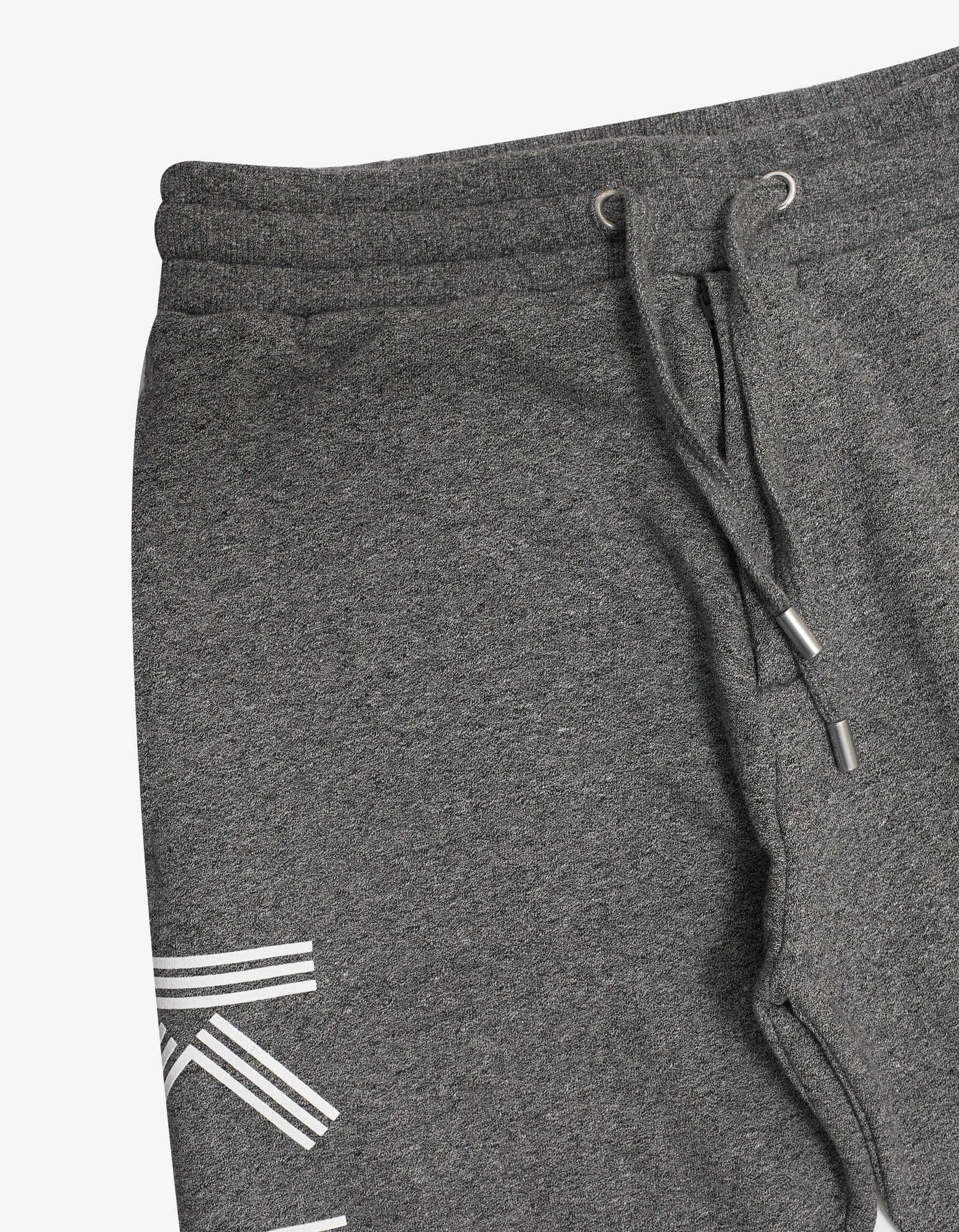 Kenzo Grey Logo Print Sweat Pants