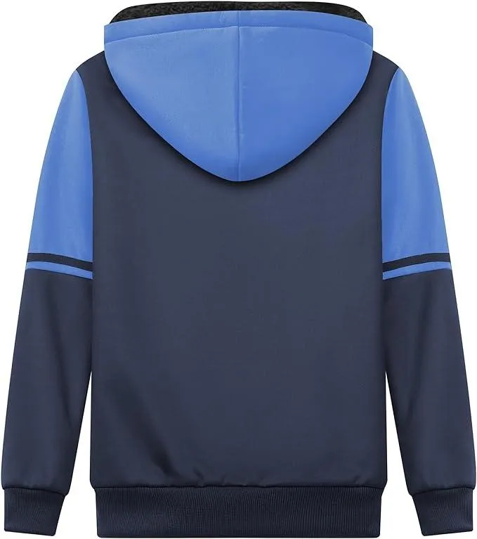 Kid's Fleece Zip-Up Hoodie With Two Pockets-ZPK005541