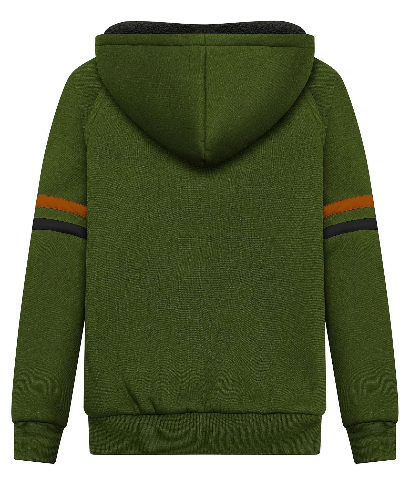 Kid's Full Zip Long Sleeve Fleece Hoodie-ZPK006519