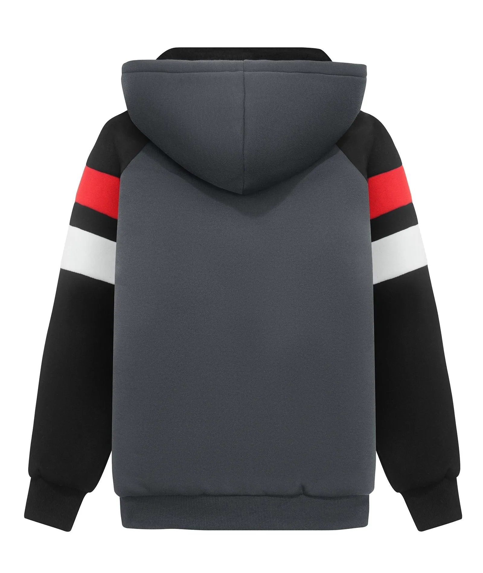 Kid's Full Zip Up Printed Fleece Hoodie-ZPK006218