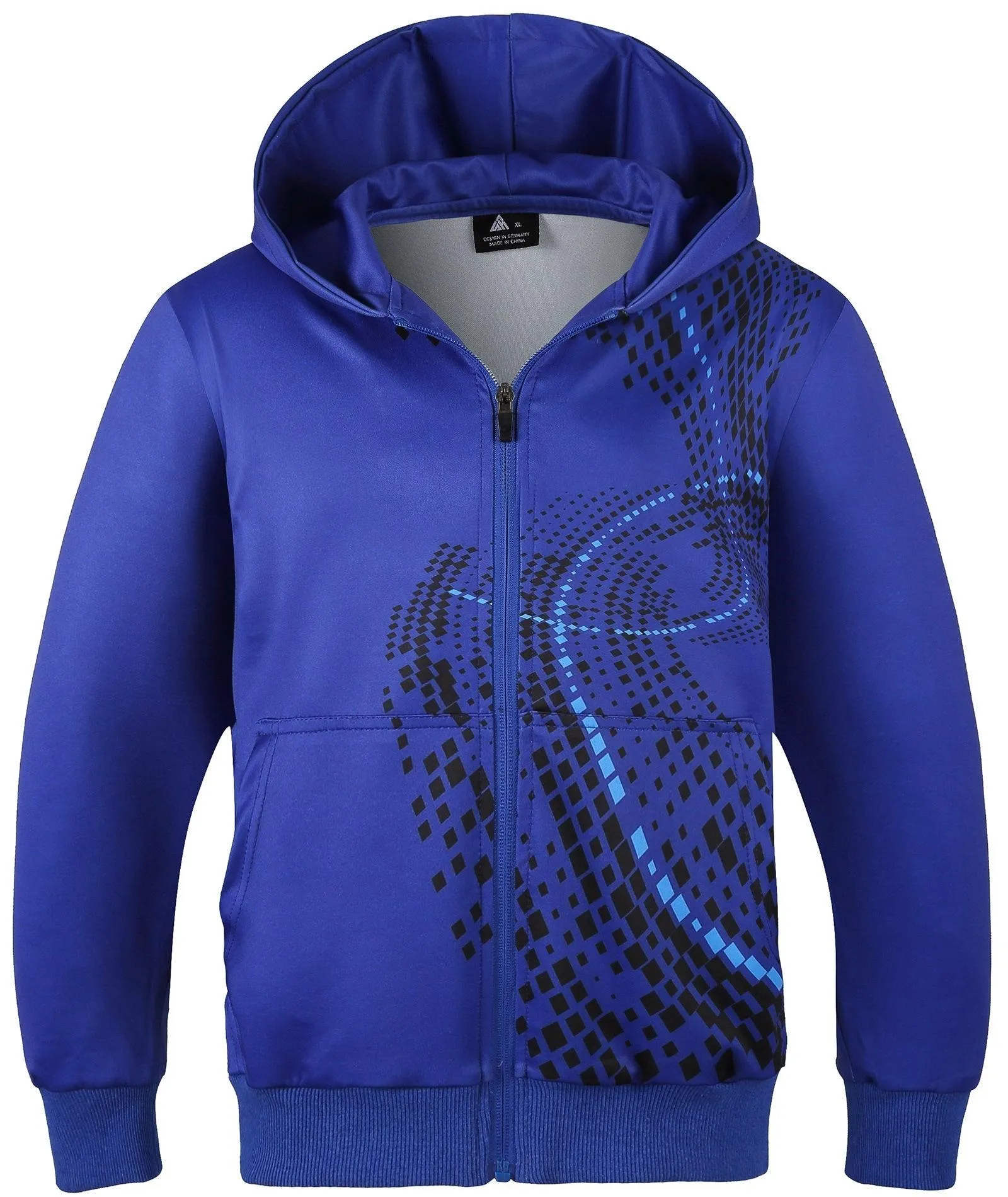 Kid's Sports Printed Winter Fleece Hoodie-ZPK006230