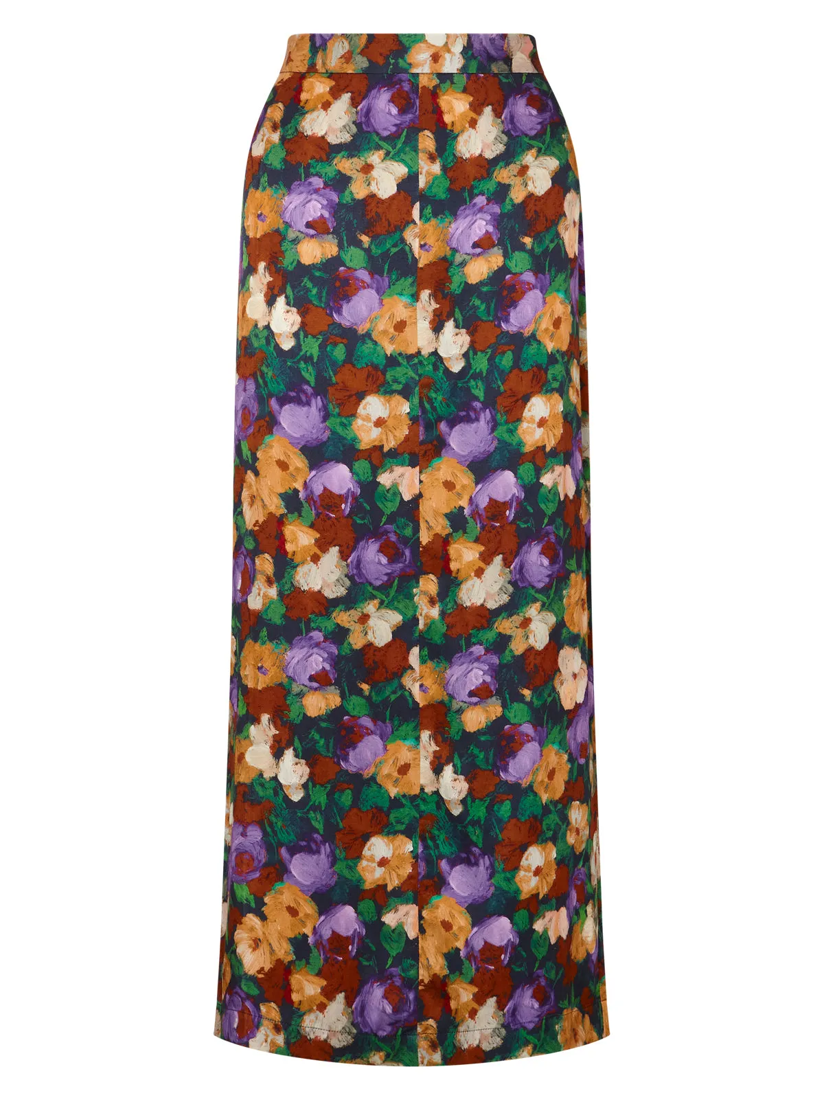 Laurel Iris Impressionist Floral Skirt