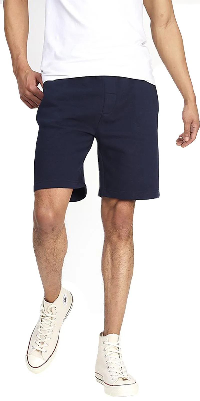 Mens Gym Workout Fleece Shorts