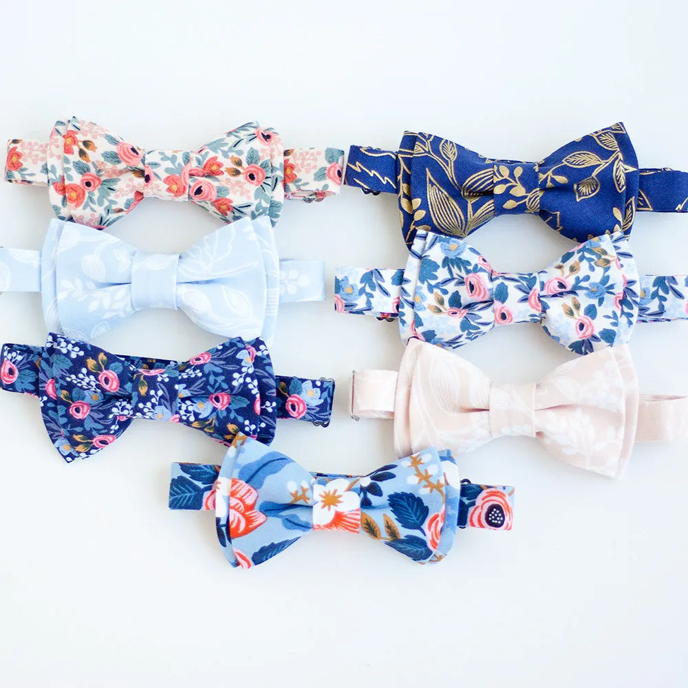 Men's Pre-Tied Bow Tie / Rosa In Navy