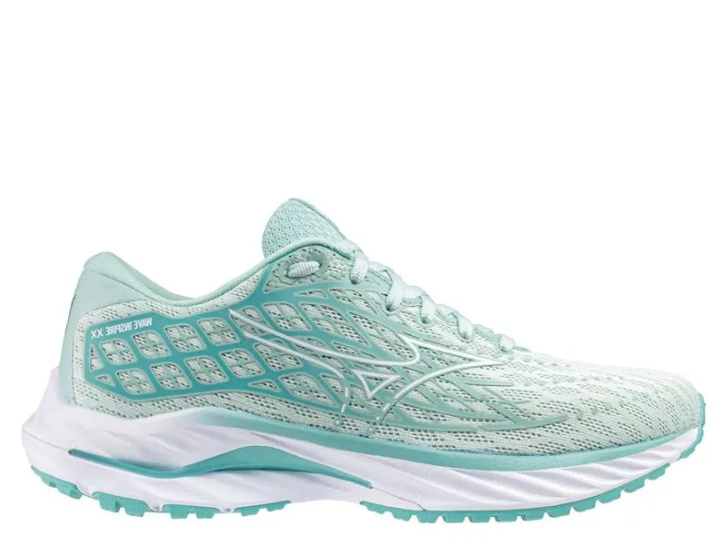 Mizuno Wave Inspire 20 Ladies Running Shoe (Iron Gate/Dusty Jade Green)