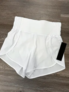 Mono B White Athleisure Split Shorts