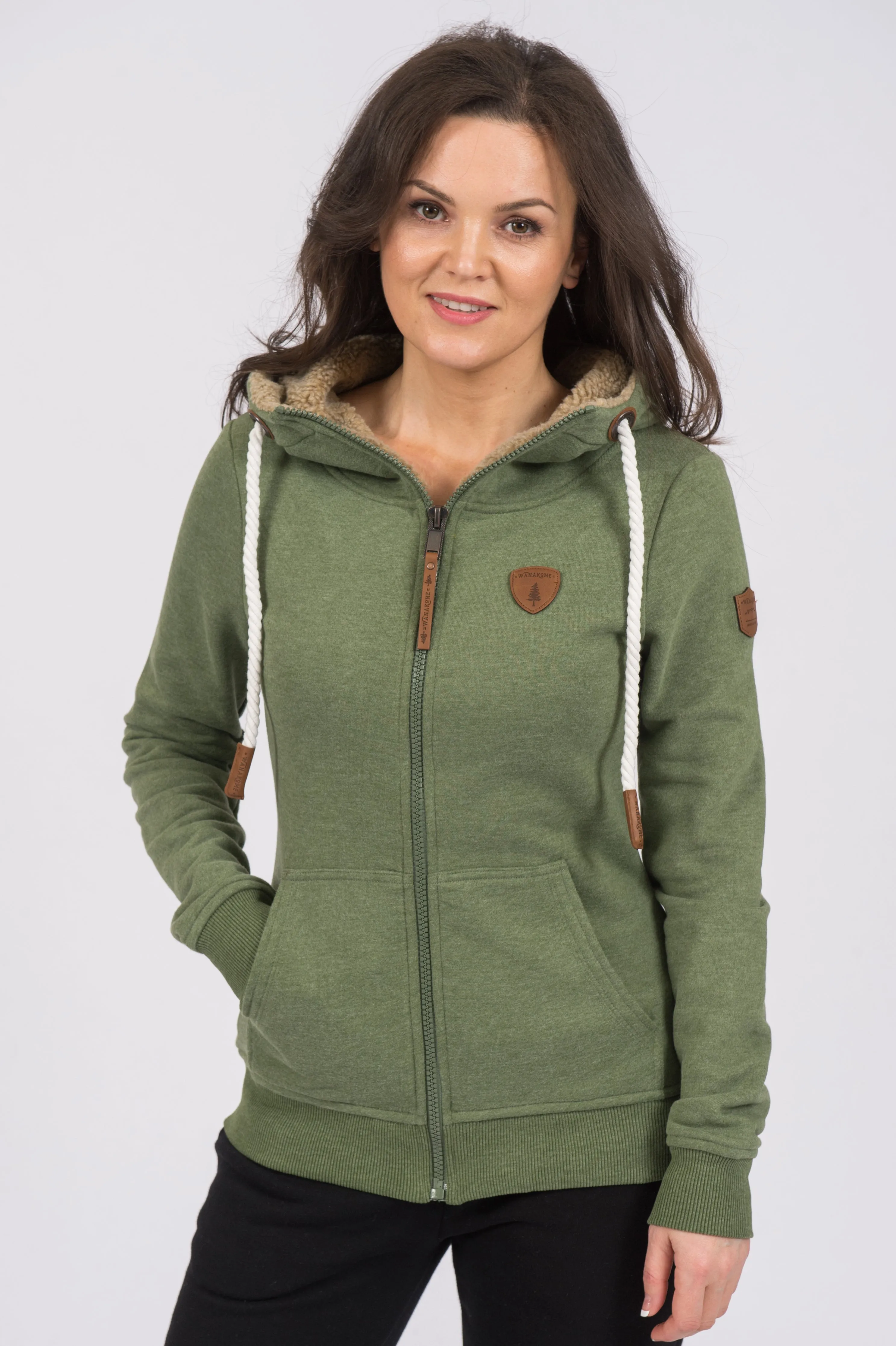 Myra Chive Zip Hoodie