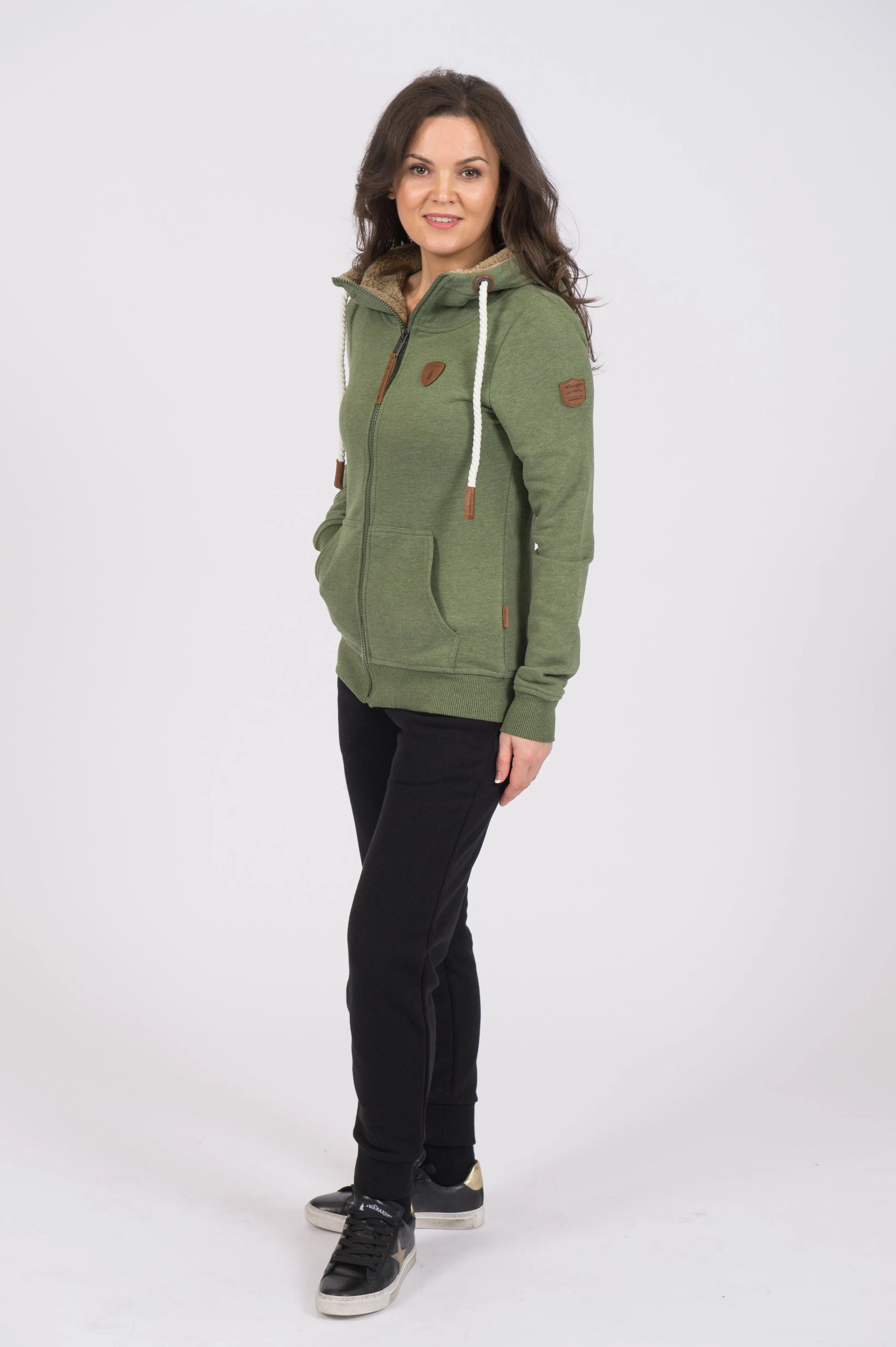 Myra Chive Zip Hoodie