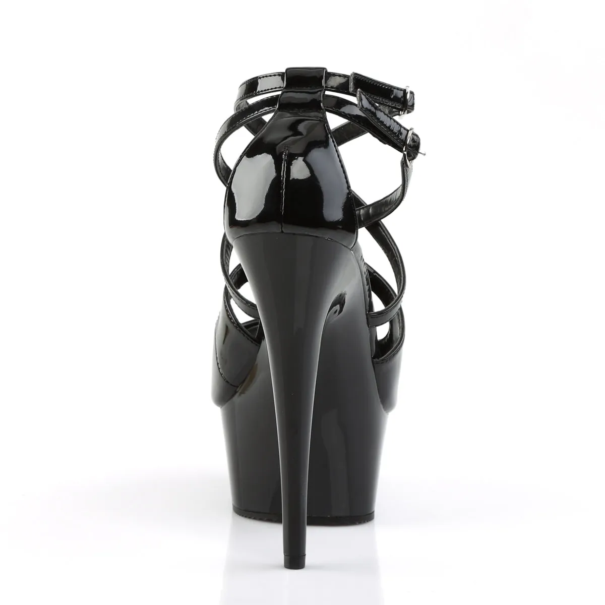 Pleaser Delight-612 Criss-Cross Platform Heels