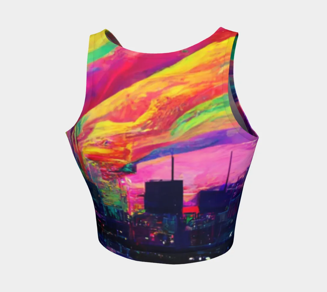 Psychedlic CIty Crop Top | Acidmath Guy