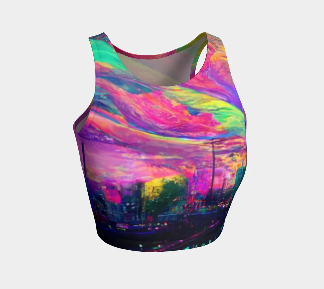 Psychedlic CIty Crop Top | Acidmath Guy