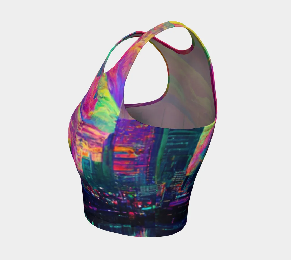 Psychedlic CIty Crop Top | Acidmath Guy