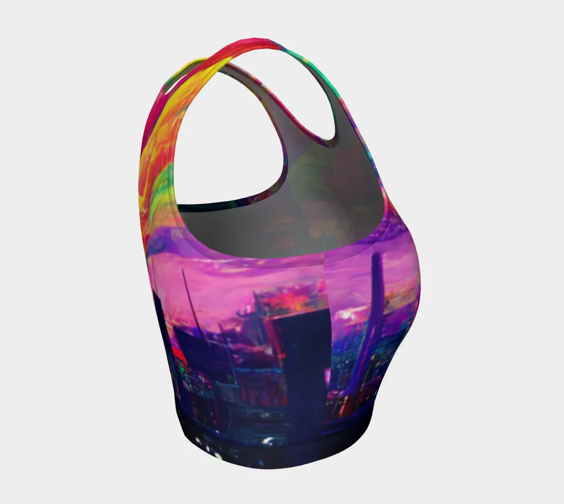 Psychedlic CIty Crop Top | Acidmath Guy