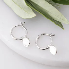 Silver Dot Hugge Hoops