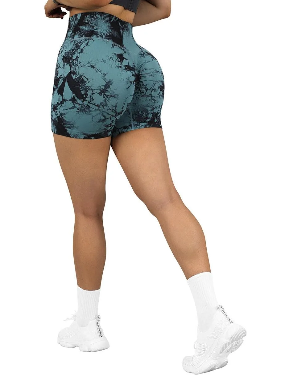 Tie Dye Seamless Scrunch 3'' Shorts