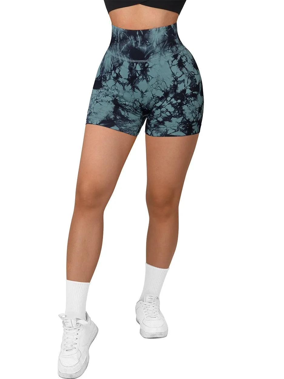 Tie Dye Seamless Scrunch 3'' Shorts