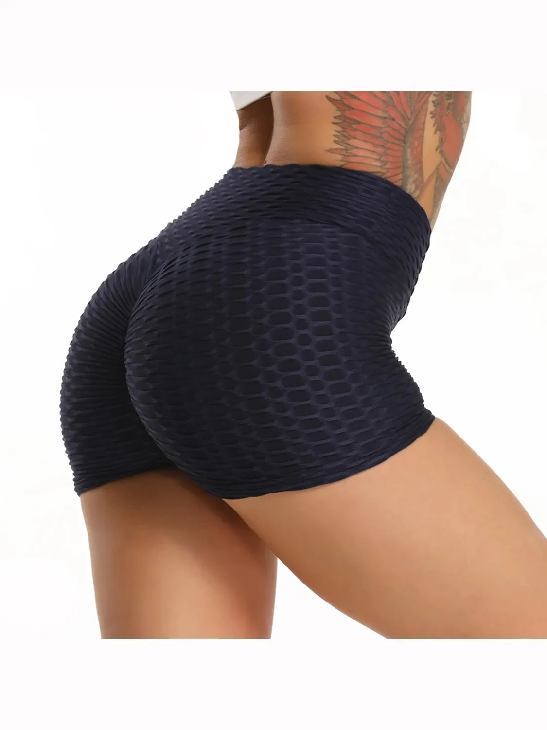 Women High-Waist Seamless Workout Shorts – Sculpting Scrunch-Back Gym Shorts for Women’s Fitness