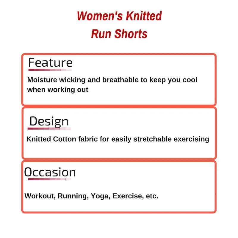 Women's Knitted Run Shorts